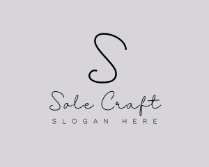 Professional Script Fashion Boutique logo design