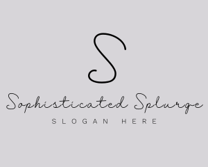 Professional Script Fashion Boutique logo design