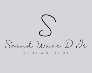 Professional Script Fashion Boutique logo design