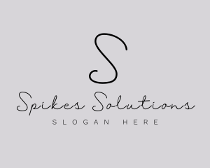 Professional Script Fashion Boutique logo design