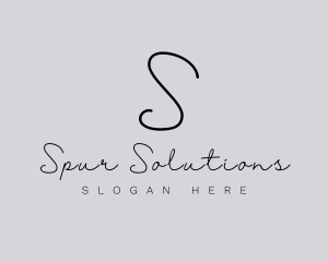 Professional Script Fashion Boutique logo design