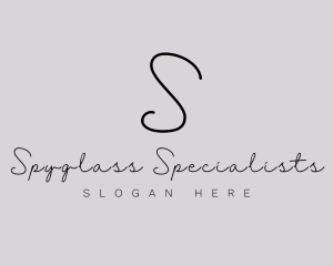 Professional Script Fashion Boutique logo design