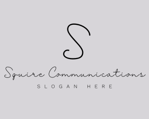 Professional Script Fashion Boutique logo design