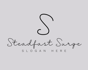 Professional Script Fashion Boutique logo design