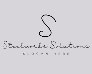 Professional Script Fashion Boutique logo design