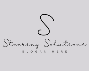 Professional Script Fashion Boutique logo design