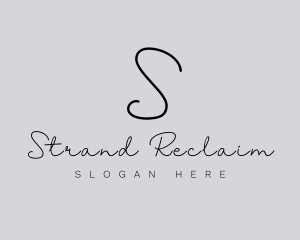 Professional Script Fashion Boutique logo design