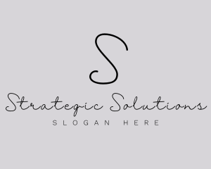 Professional Script Fashion Boutique logo design