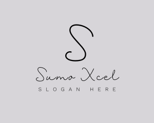 Professional Script Fashion Boutique logo design