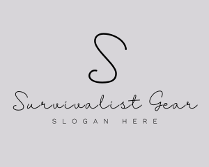 Professional Script Fashion Boutique logo design