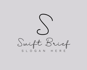 Professional Script Fashion Boutique logo design