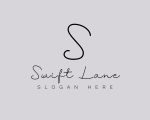 Professional Script Fashion Boutique logo design