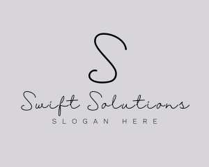 Professional Script Fashion Boutique logo design