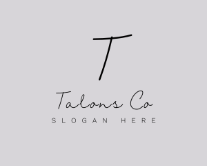 Professional Script Fashion Boutique logo design