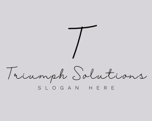 Professional Script Fashion Boutique logo design