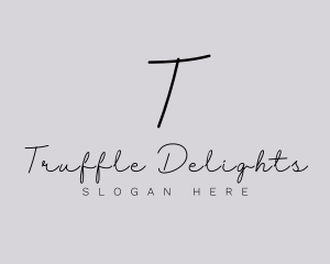 Professional Script Fashion Boutique logo design