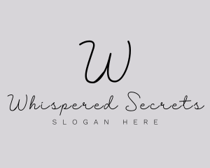 Professional Script Fashion Boutique logo design