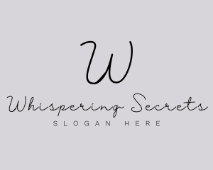 Professional Script Fashion Boutique logo design