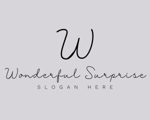 Professional Script Fashion Boutique logo design