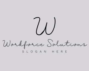 Professional Script Fashion Boutique logo design