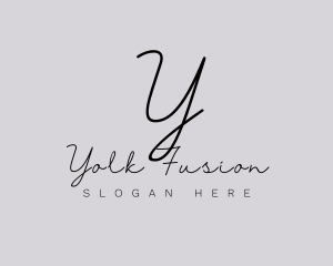 Professional Script Fashion Boutique logo design