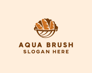 Baguette Bread Basket logo design