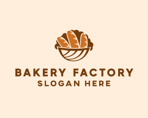 Baguette Bread Basket logo design