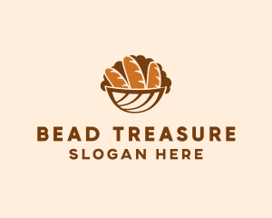 Baguette Bread Basket logo design