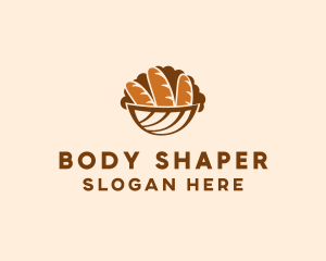 Baguette Bread Basket logo design