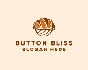 Baguette Bread Basket logo design