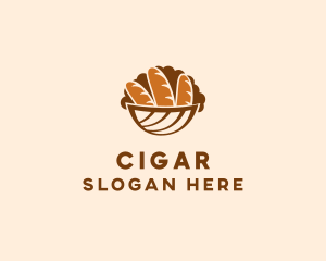 Baguette Bread Basket logo design