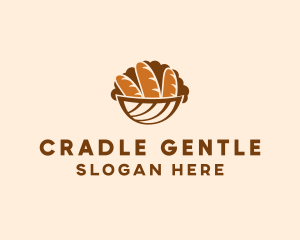 Baguette Bread Basket logo design