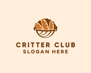 Baguette Bread Basket logo design