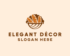 Baguette Bread Basket logo design