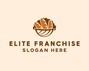 Baguette Bread Basket logo design