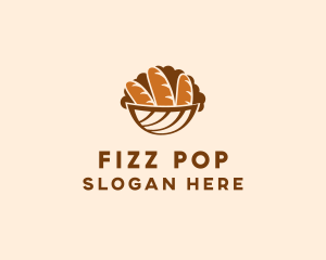 Baguette Bread Basket logo design