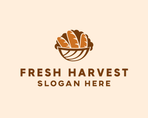 Baguette Bread Basket logo design