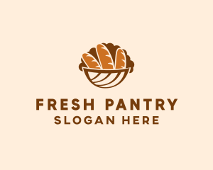 Baguette Bread Basket logo design