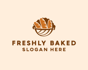 Baguette Bread Basket logo design