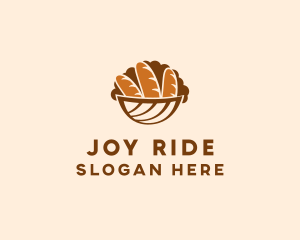 Baguette Bread Basket logo design