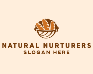 Baguette Bread Basket logo design