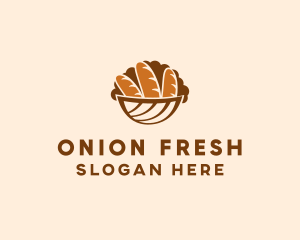 Baguette Bread Basket logo design