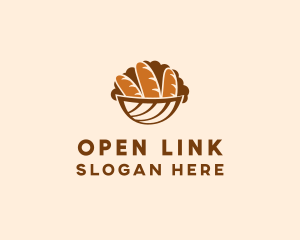 Baguette Bread Basket logo design