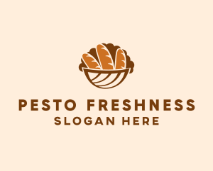 Baguette Bread Basket logo design