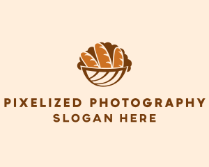 Baguette Bread Basket logo design