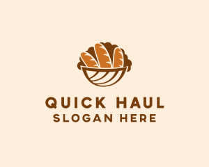 Baguette Bread Basket logo design