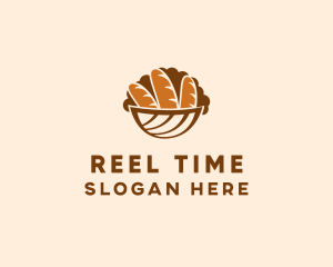 Baguette Bread Basket logo design