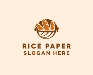 Baguette Bread Basket logo design