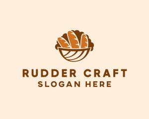 Baguette Bread Basket logo design