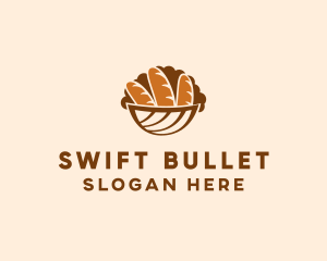 Baguette Bread Basket logo design